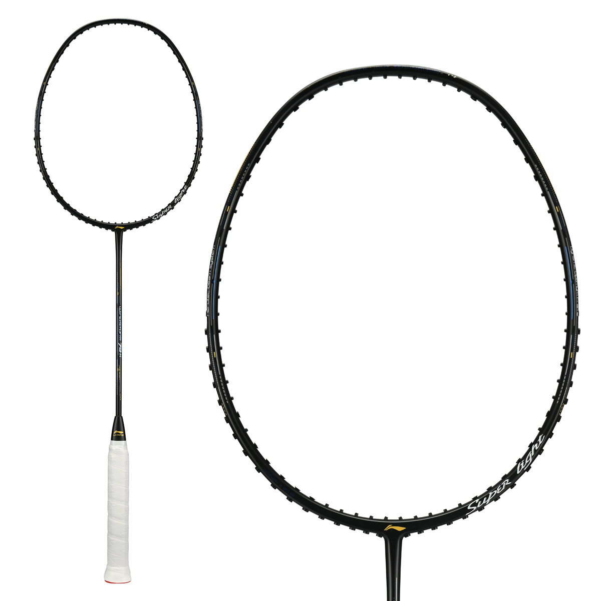 Li-Ning Windstorm 79H Badminton Racket - Black - Image 3